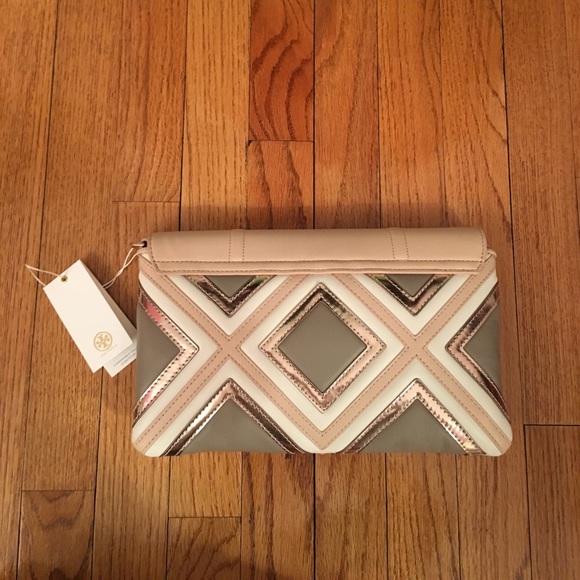 NWT Tory Burch Authentic Fleming Geo Bag/Clutch - Picture 8 of 8